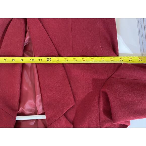 Vintage Worthington Petite Berry Red Single Button Blazer 10P Womens - Picture 6 of 7
